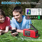 VybeSounds Hand-Crank Radio, Red