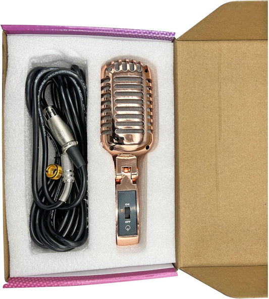 VybeSound Retro Microphone VS Series for Stage Performace, Karaoke, and More