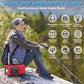 VybeSounds Hand-Crank Radio, Red