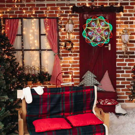 Misenka Capiz Christmas Lantern A20, 24 inches