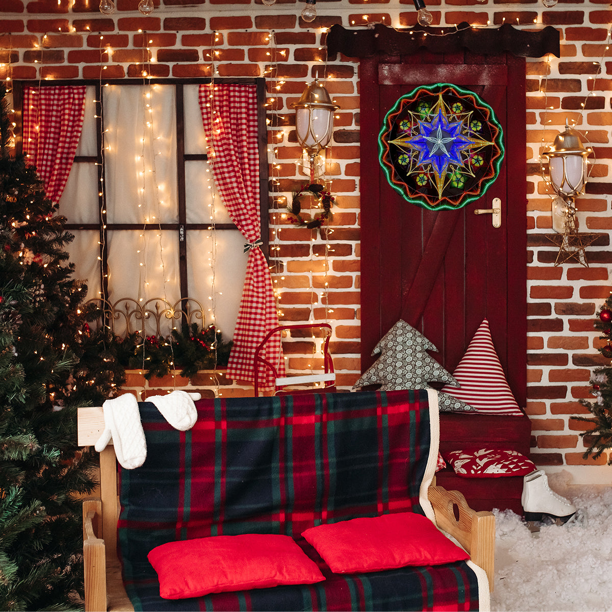 Misenka Capiz Christmas Lantern AC Tala, 24 inches