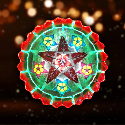 Misenka Capiz Christmas Lantern 30 Inches