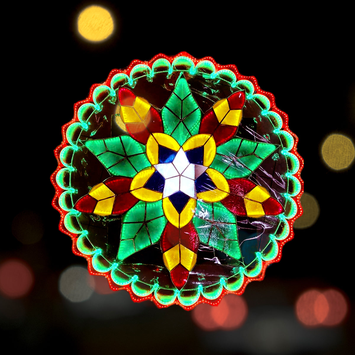 Misenka Capiz Christmas Lantern 30 Inches