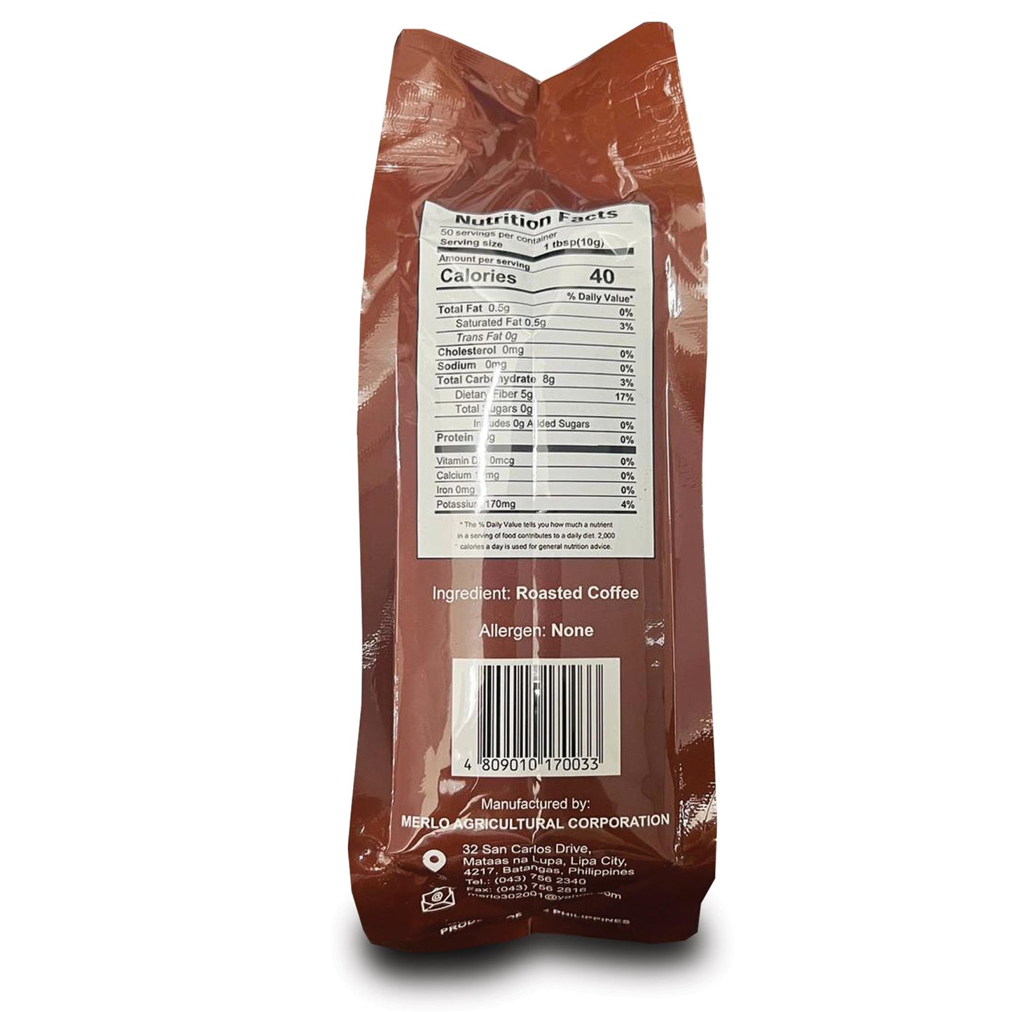 Batangas Brew Kapeng Barako Regular Blend Coffee 500g