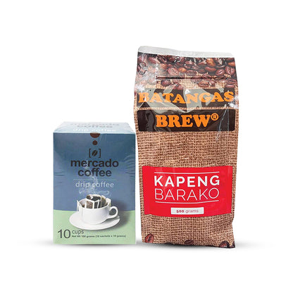 Mercado Drip Coffee Bundle – Premium Ground Coffee Single-Serve Brew Bags, Convenient Portable Drip Packets for Fresh Hot Coffee, Assorted Flavors