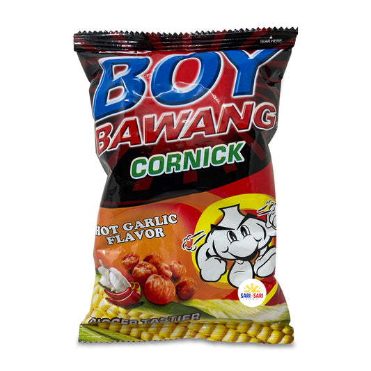 Boy Bawang Cornick, 90g – Crunchy Filipino Corn Snack, Bold Garlic Taste