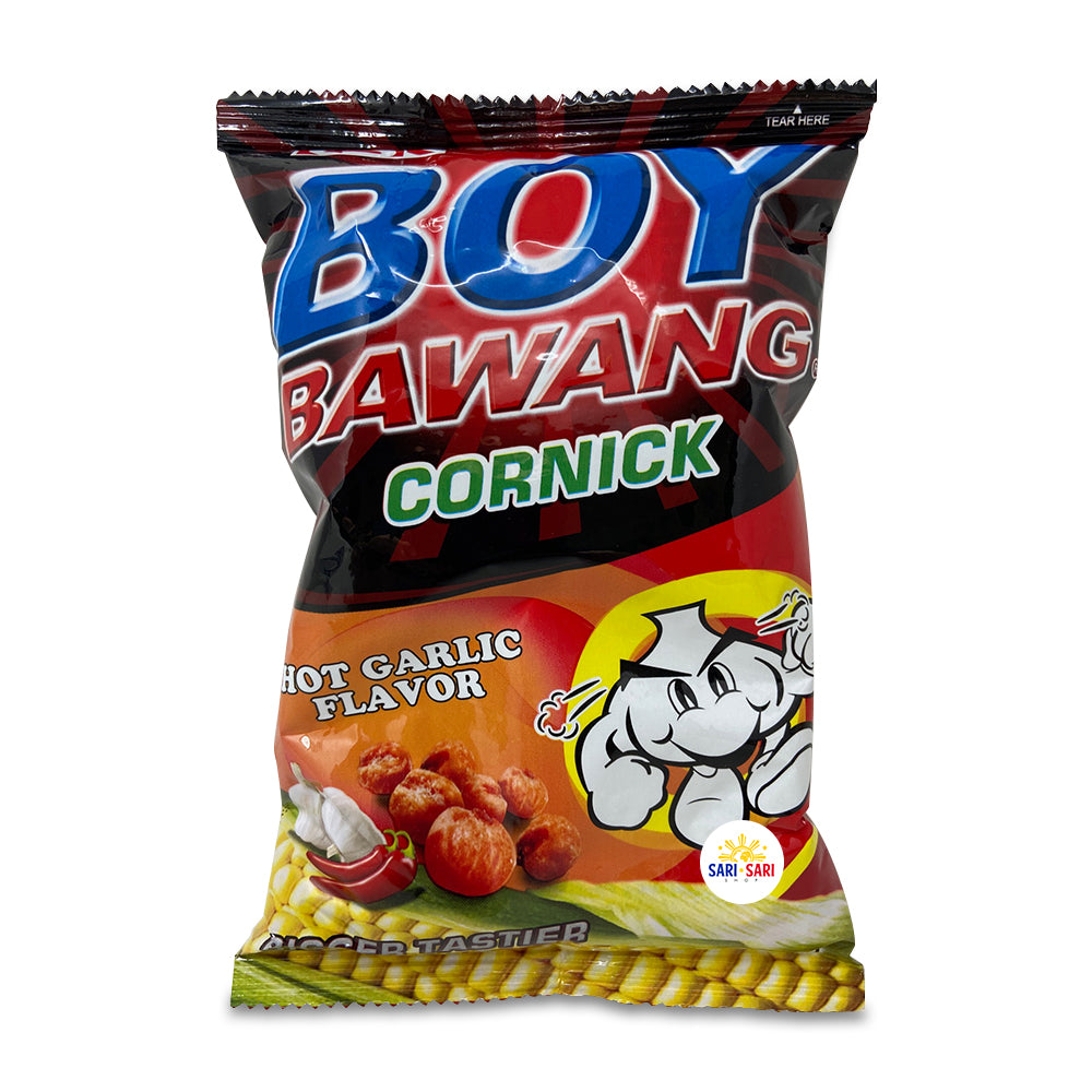 Boy Bawang Cornick 90g – Crunchy Snack Hot Garlic Flavor - Shop Sari Sari