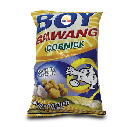 Boy Bawang Cornick, 90g – Crunchy Filipino Corn Snack, Bold Garlic Taste