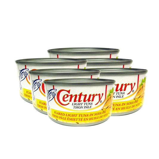 Century Tuna, Pack of 6 | Premium Chunk Tuna, 180g Can