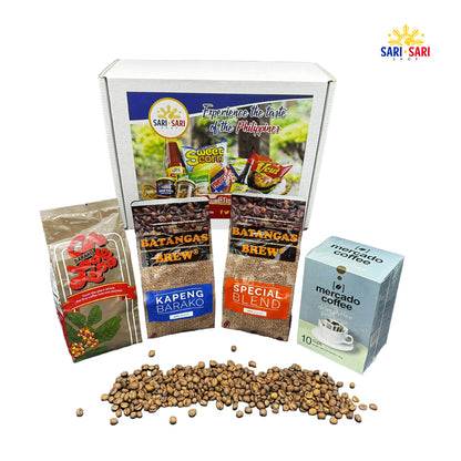 Batangas Kapeng Barako Gift Set Premium Filipino Coffee, Whole & Ground, Authentic Brew