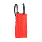 Misenka Handicrafts Philippine Bayong Coral Red / Midnight Black Classic Two Tone Bag - SALE 50% OFF