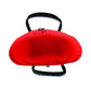 Misenka Handicrafts Philippine Bayong Coral Red / Midnight Black Classic Two Tone Bag - SALE 50% OFF