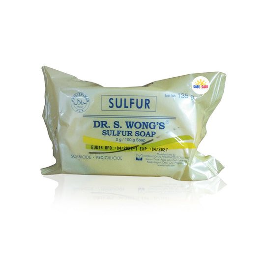 Buy 1 Get 1 Dr Wong Sulfur Scabicide Pediculicide Soap (Yellow) 135g