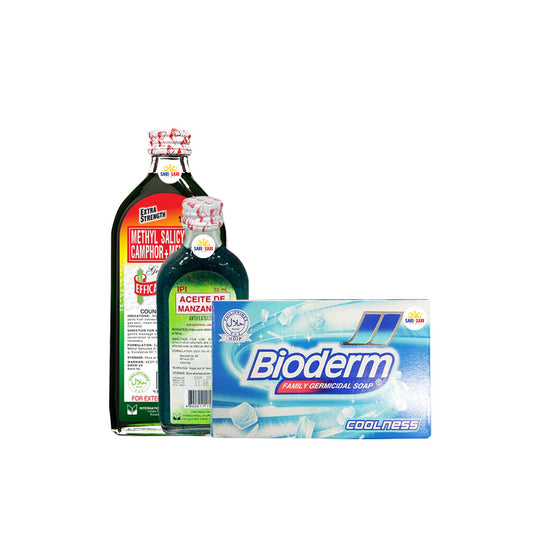 SHOPSARISARI Bundle PROMO Efficascent Extra 100ml + Aceite De Manzanila 50ml + Bioderm Soap Coolness 135g