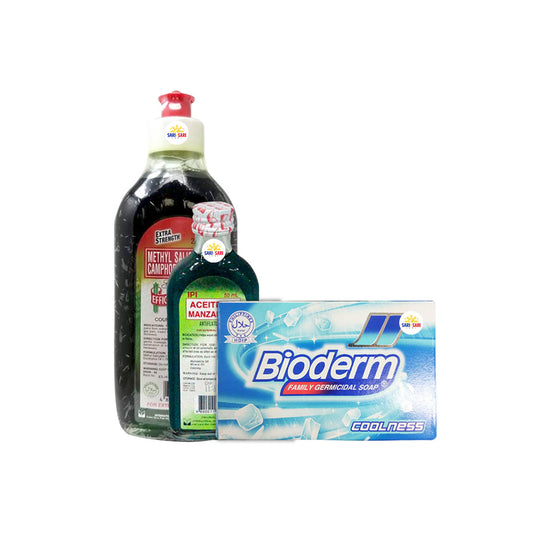 SHOPSARISARI Bundle PROMO Efficascent Extra 235ml + Aceite De Manzanilla 50ml + Bioderm Freshen Soap 135g