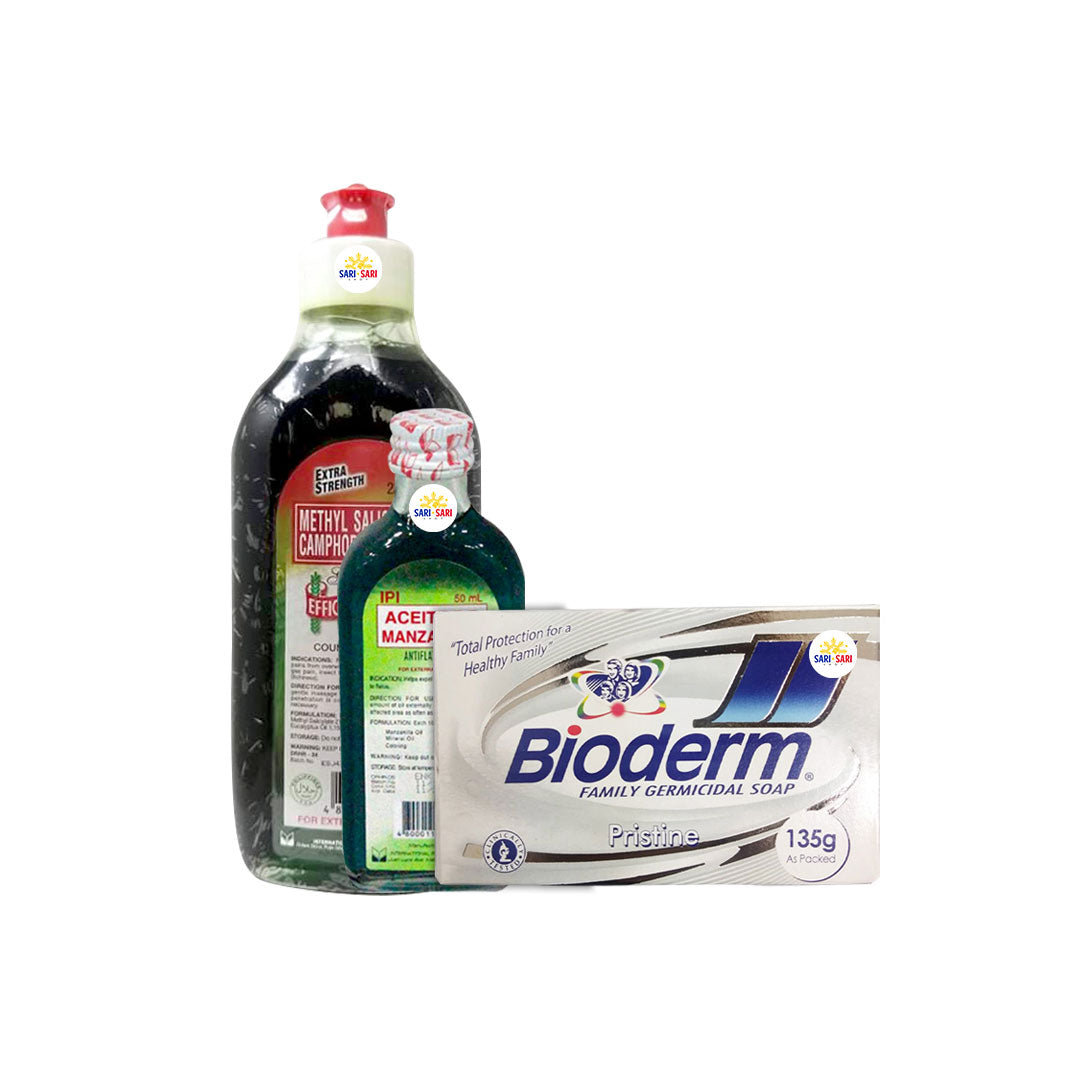 SHOPSARISARI Bundle PROMO Efficascent Extra 235ml +Aceite De Manzanilla 50ml + Bioderm Pristine Soap 135g