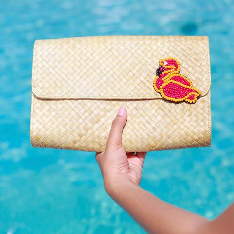 Misenka Applique Clutch Bag - SALE 50% OFF