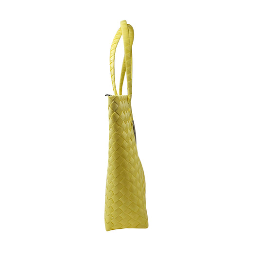 Misenka Handicrafts Philippine Bayong Sunshine Yellow Go with Zipper Bag