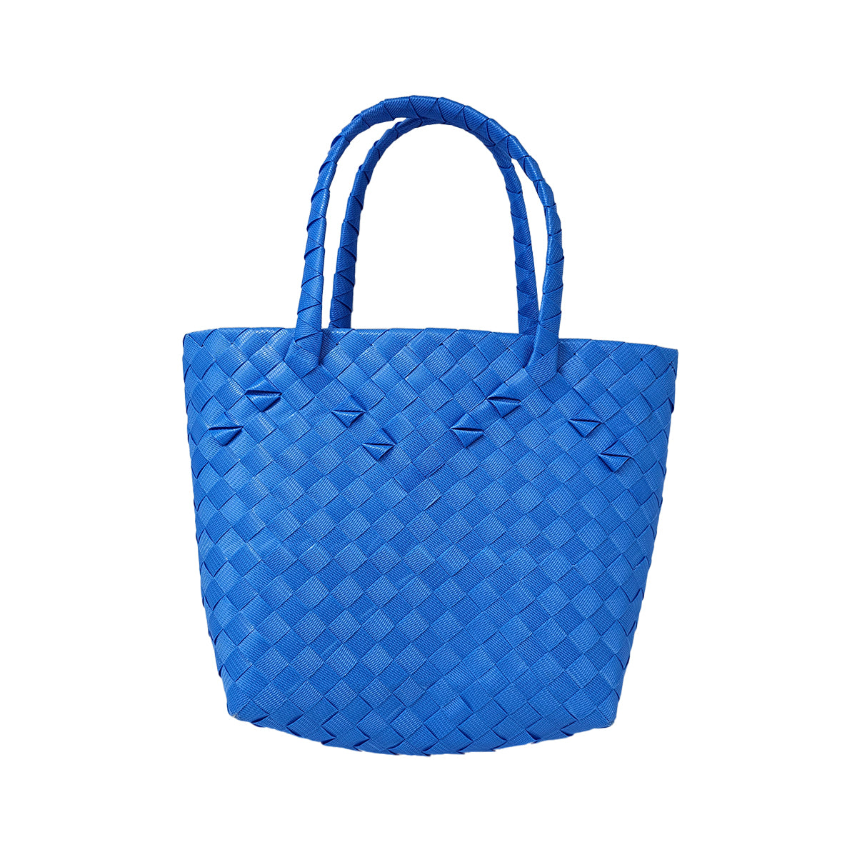 Misenka Handicrafts Philippine Bayong Azure Blue Handy with Zipper Bag