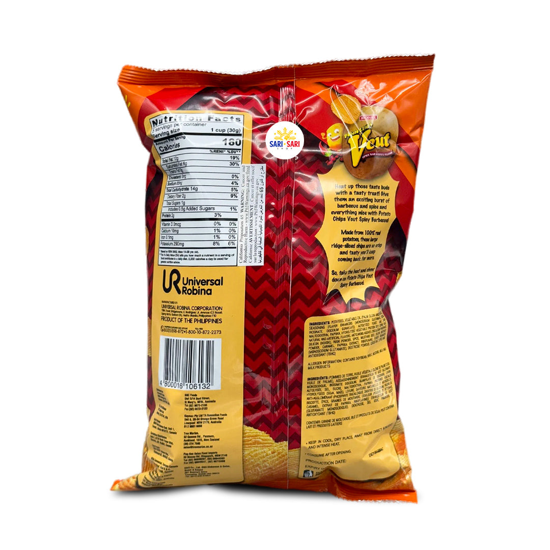 Jack 'n Jill V Cut Potato Chips Spicy BBQ 162g, Party Pack