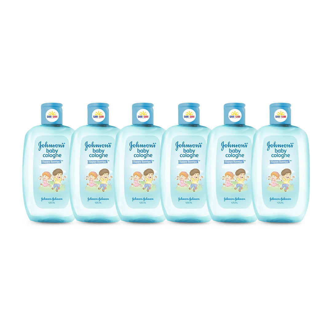 Johnson's Happy Berries Baby Cologne 125ml, Pack of 6