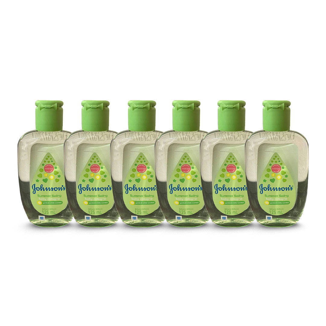 Johnson's Baby Cologne, Gentle & Fresh Fragrance for Babies and Kids 125ml, Pack of 6