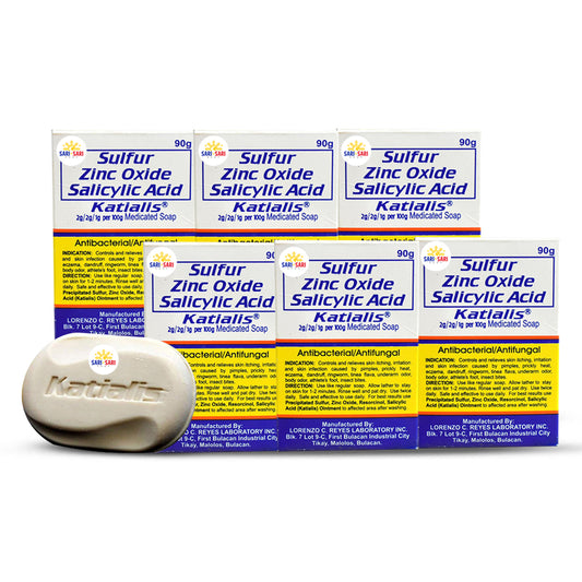 Katialis Sulfur Soap 90g, Pack of 6