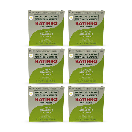 Katinko Ointment Methyl Salicylate Menthol + Camphor 10g, Pack of 6