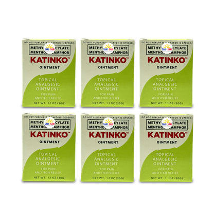 Katinko Ointment Methyl Salicylate Menthol + Camphor 10g, Pack of 6 - Shop Sari Sari