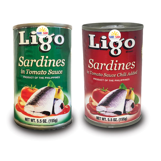 Shop Sari Sari Ligo Tomato and Hot Chili Sardines Bundle 155g