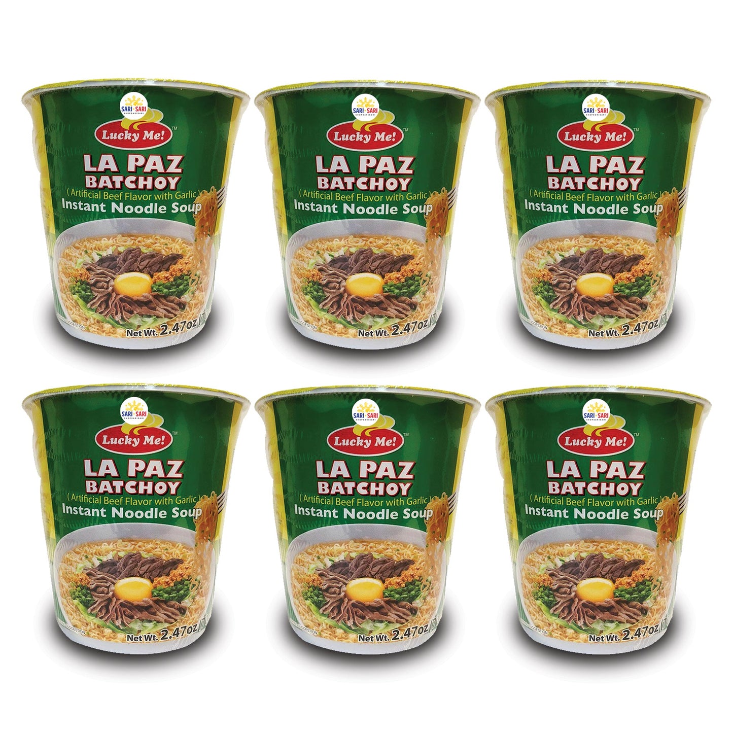 Lucky Me La Paz Batchoy 70g, Pack of 6