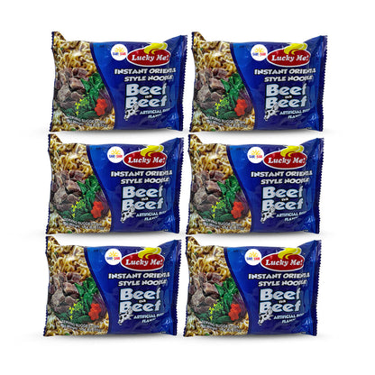 Lucky Me Instant Oriental Style Noodle 60g, Pack of 6