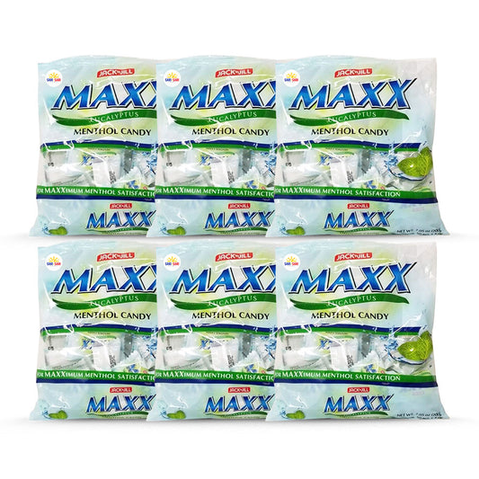 Jack 'n Jill Maxx Eucalyptus Menthol Candy 200g, Pack of 6