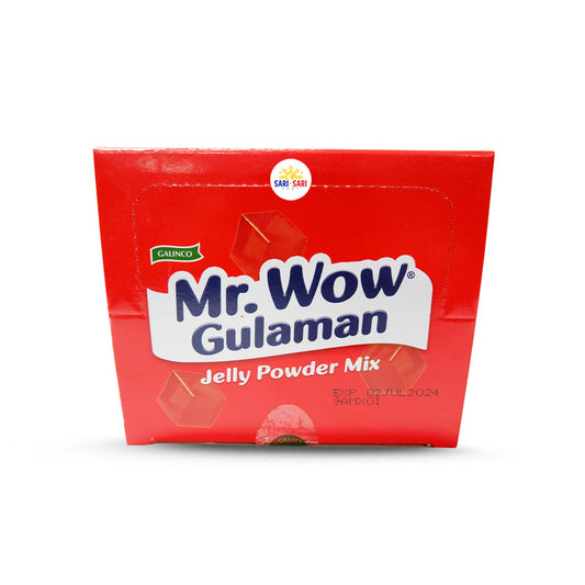 Mr Wow Gulaman Jelly Powder Mix Red 10x24g Sachet