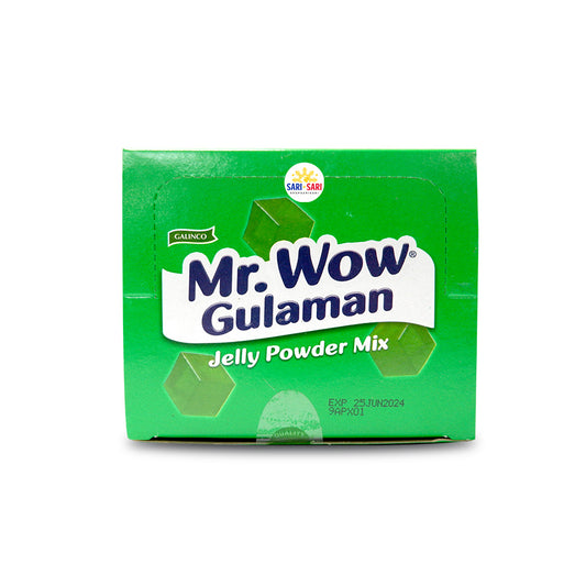 Mr Wow Gulaman Jelly Powder Mix Green 10x24g Sachet