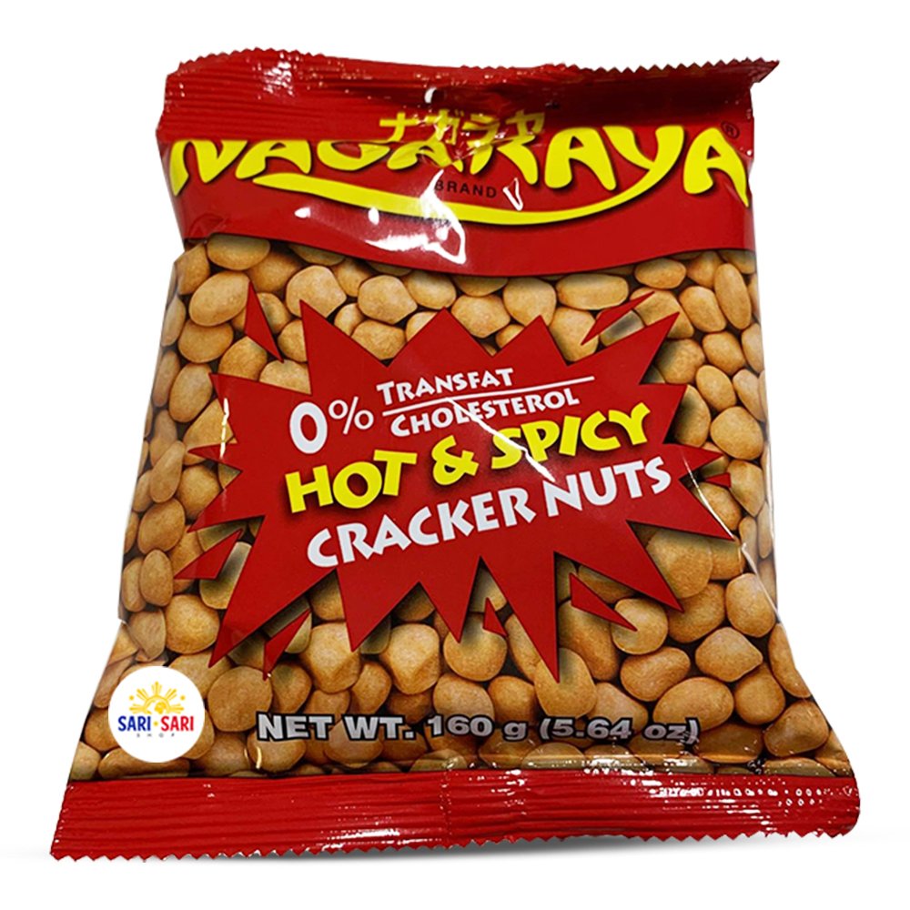 Nagaraya Cracker Nuts Hot & Spicy Flavor 160g, Pack of 3