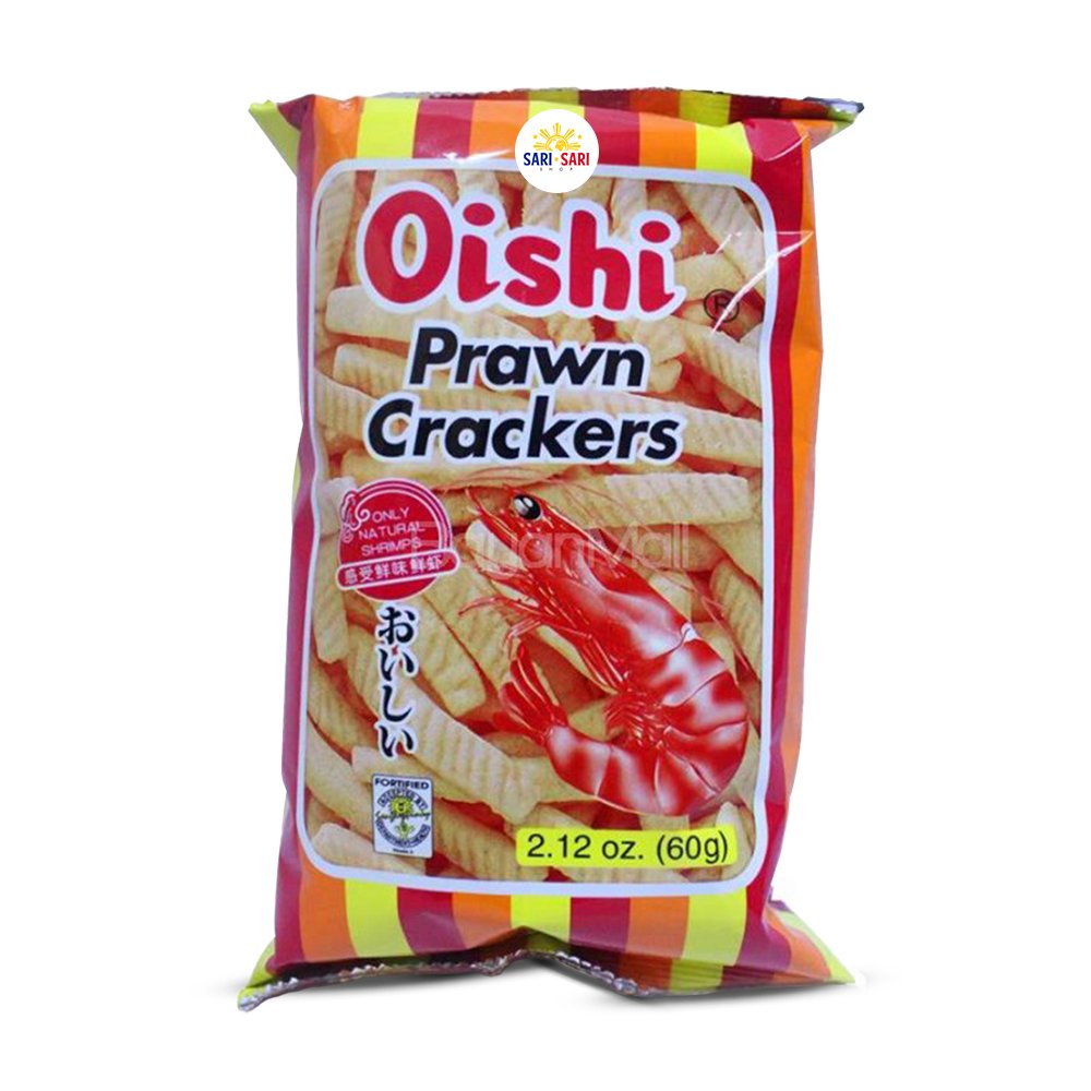 Oishi Prawn Crackers Classic 60g, Pack of 6