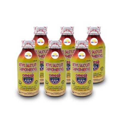 Omega Liniment, Muscle & Joint Relief Oil, Pack of 6