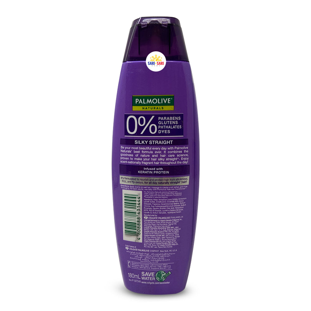 Palmolive Naturals Shampoo Silky Straight 180ml, Pack of 6