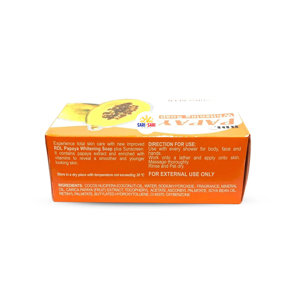 RDL Papaya Soap + Sunscreen with Vitamin A, C, E 135g SALE 50% OFF - Shop Sari Sari