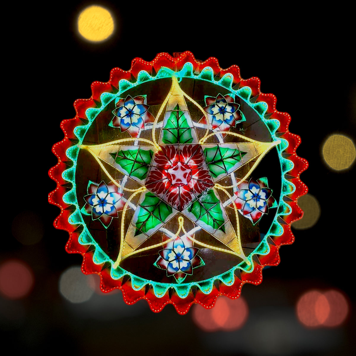 Misenka Capiz Christmas Lantern 30 Inches