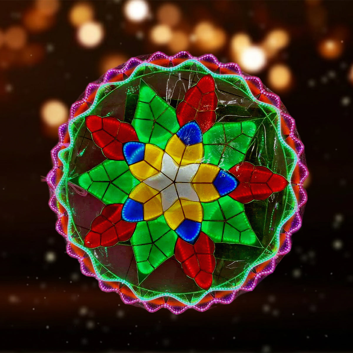 Misenka Capiz Christmas Lantern 30 Inches