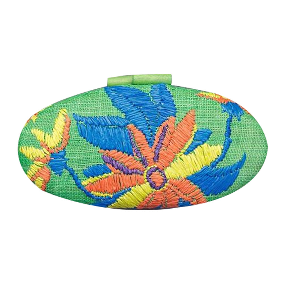 Sale 50% off Misenka Embroidered Hard Clutch