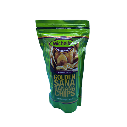 Michelle Golden Saba Banana Chips 350g - Shop Sari Sari