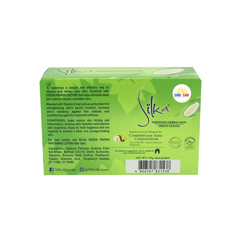 Silka Green Papaya Whitening Herbal Soap - ShopSariSari.com