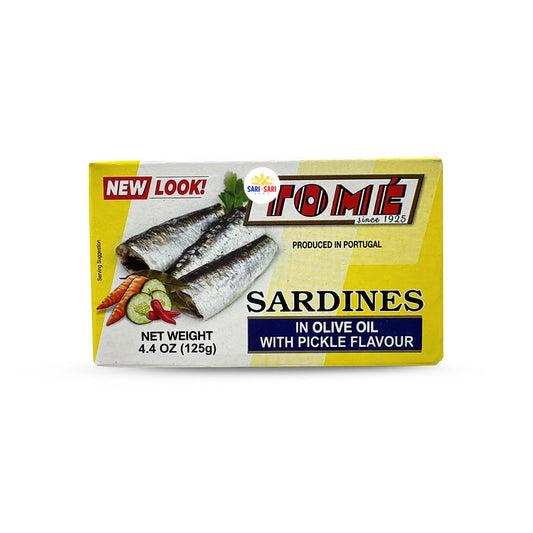 Sale 50% OFF Tome Sardines in Olive Oil with Pickle (Yellow) 125g