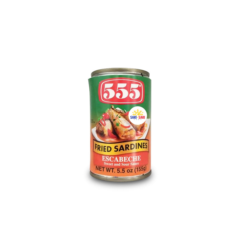 555 Fried Sardines Escabeche Sweet and Sour with Ginger Flavor 155g, SALE 50% OFF