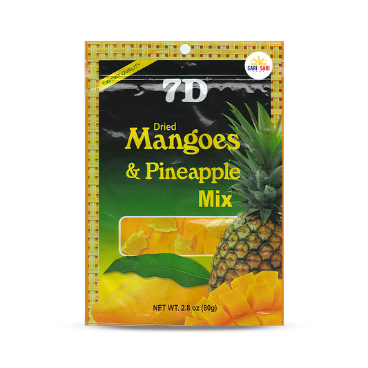 7D Dried Mangoes & Pineapple Mix 80g