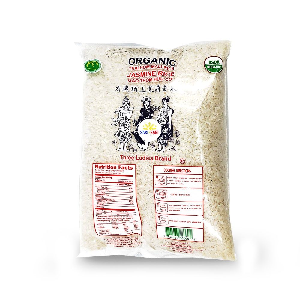 Three Ladies Brand Organic Jasmine Rice - ShopSariSari.com