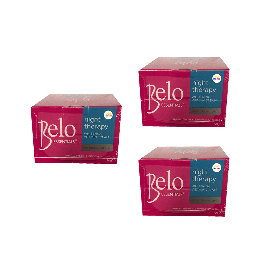 Belo Essential Night Face Cream 50g, Pack of 3